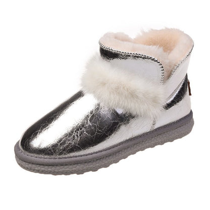 Flat-Bottomed Fashion Plus Velvet Warm Student Cotton Shoes