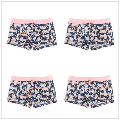 Men's boxer briefs breathable antibacterial four-corner men's pants