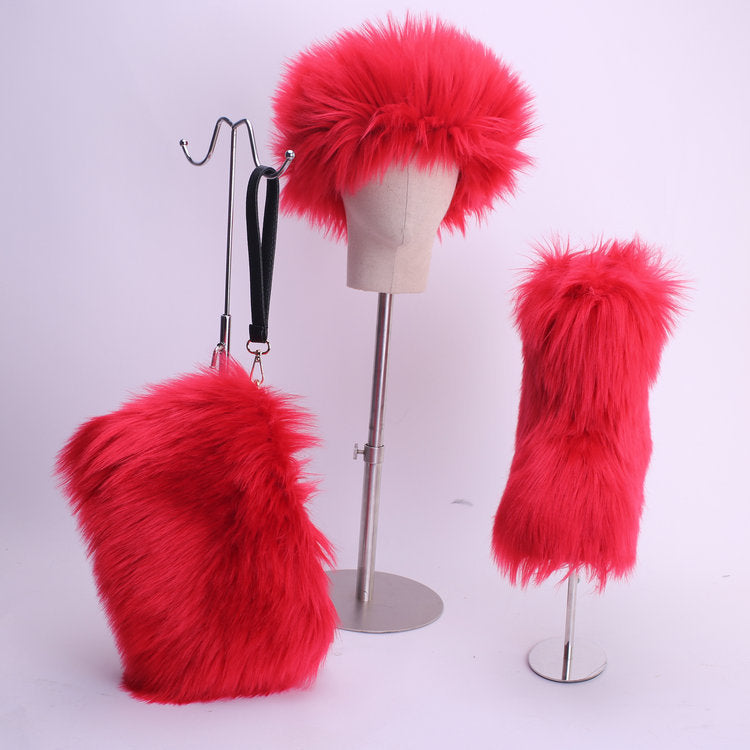 Clutch hair band plush snow boots