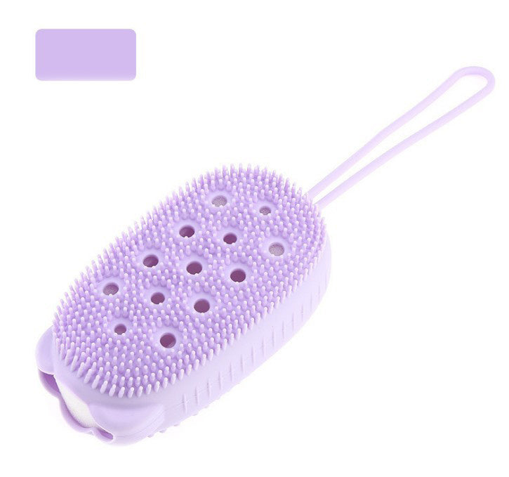 Silicone double-sided bath towel