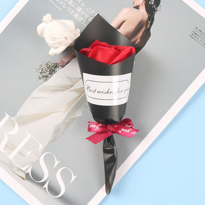 Mini Handmade Soap Flower Gift Box Small Bouquet With Valentine's Day Gift