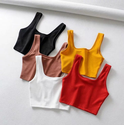 Solid color vest with shoulder straps