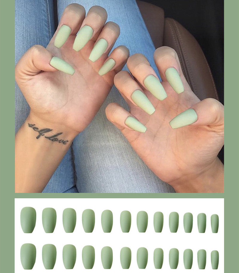 Frosted ballet  nails