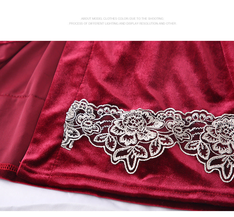 New sexy lace lace pajamas