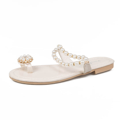 Summer New Style Korean Pearl Slipper