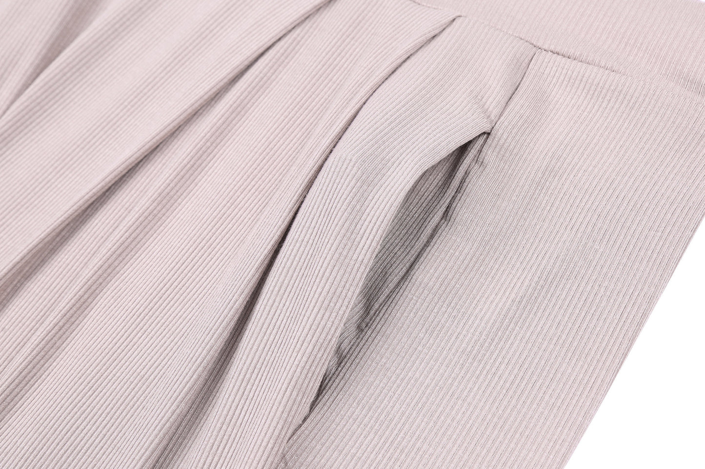 Fashion Suit Solid Color Casual Two-Piece Suit