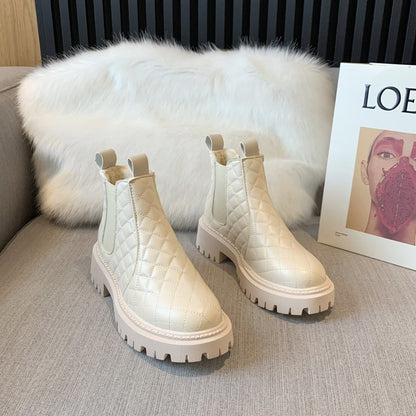 Plush Chelsea Fashion Snow Boots