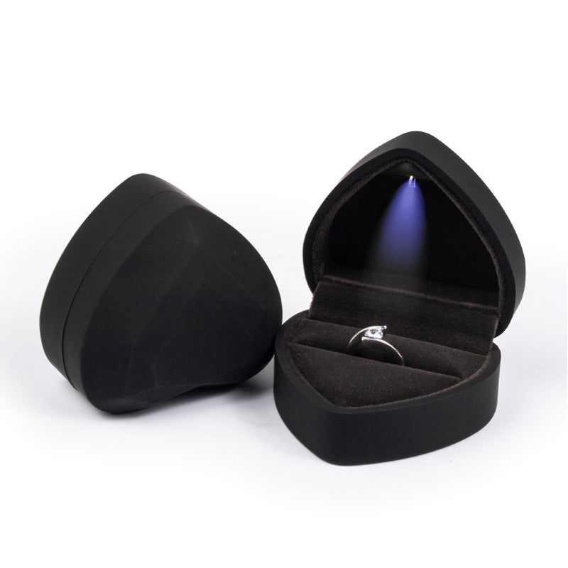 Creative Heart-shaped Jewelry Gift Ring Pendant Jewelry Box