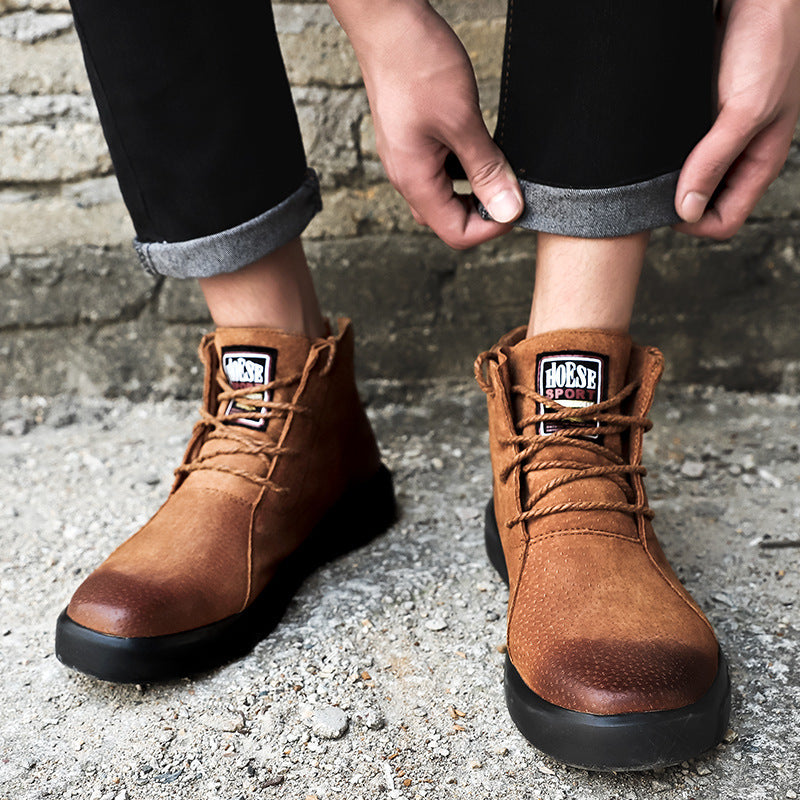 Plus Size Martin Boots Men's High Top