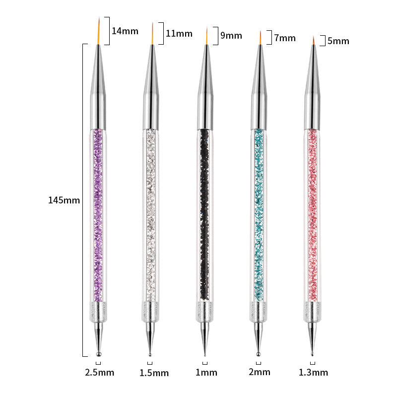 Nail Tools Double-headed Pointing Drilling Pen, Pointing Rhinestone Pen