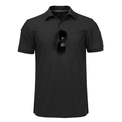 Stretch Polo Shirt Physical Training Security Commuter Short Sleeves