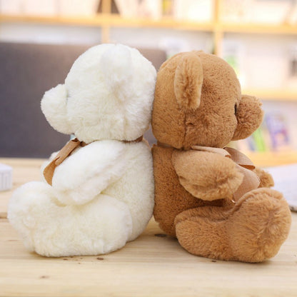 Cute Teddy Bear Plush Toy Hug Bear Doll Butterfly Bow Tie Bear Doll Ragdoll Girl Birthday Gift