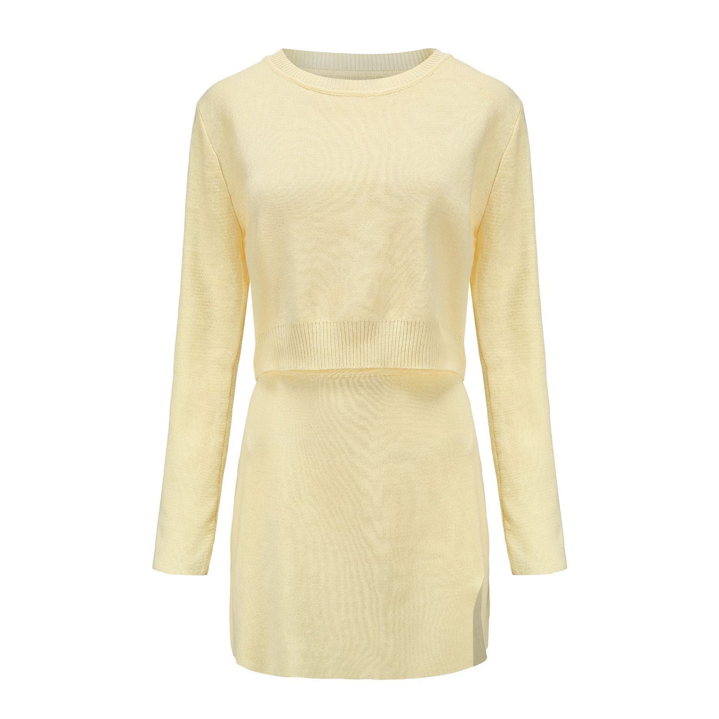 New Summer Fashion Sweater Short Skirt Suit Two-Piece Suit