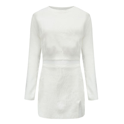 New Summer Fashion Sweater Short Skirt Suit Two-Piece Suit