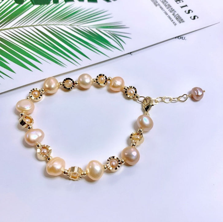 New Design Baroque Pearl Bracelet Fashion Personality Female Bracelet Temperament Bracelet Wild Simple Jewelry Wholesale