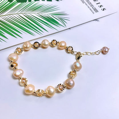 New Design Baroque Pearl Bracelet Fashion Personality Female Bracelet Temperament Bracelet Wild Simple Jewelry Wholesale