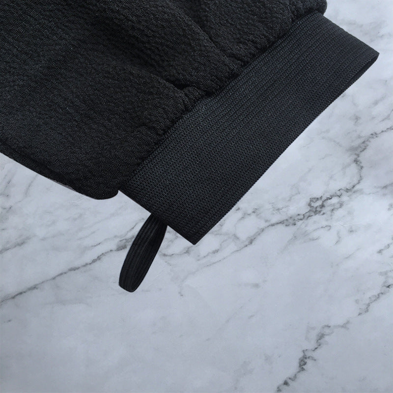 Black Rough Sand Massage Double-sided Back Rubbing Bath Towel To Rub Back