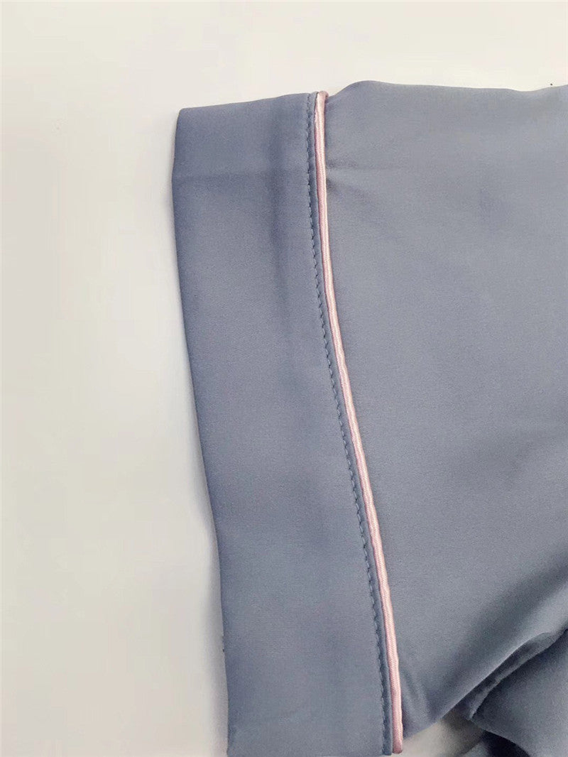 Cardigan Pajamas Women Ice Silk Home Service Suit