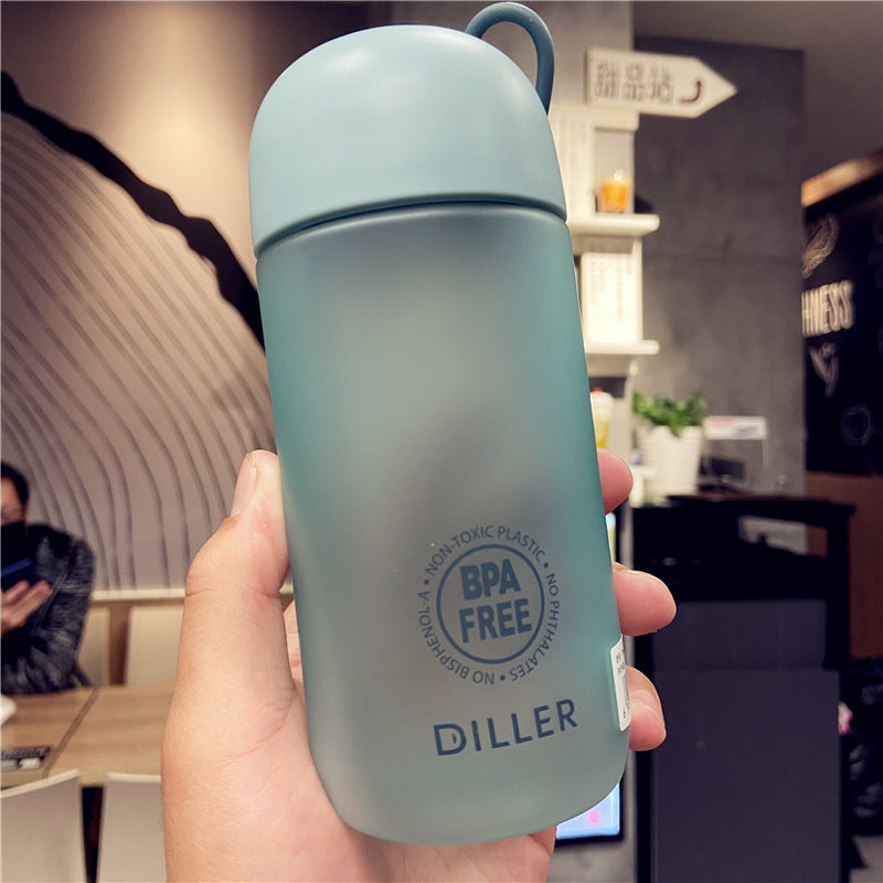 Outdoor Sport Bottle Portable Travel Scrub Water Drinking Cup Leak Proof Simple Scrub Space Cup Outdoor Sports Hand Cup A1