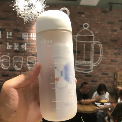 Outdoor Sport Bottle Portable Travel Scrub Water Drinking Cup Leak Proof Simple Scrub Space Cup Outdoor Sports Hand Cup A1