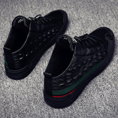 Plus Velvet Thick Warm High-top Cotton Shoes Men's Leather Martin