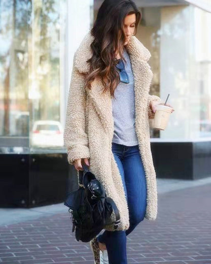 Woolen long coat