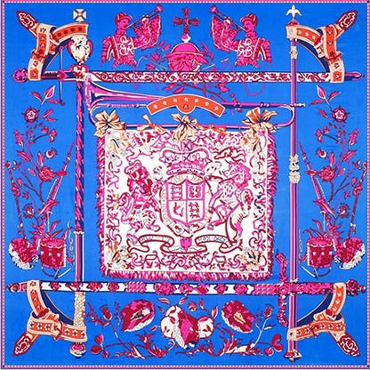 Silk Twill Sunscreen Large Square Scarf