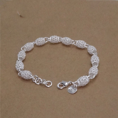 Silver jewelry fashion bracelet