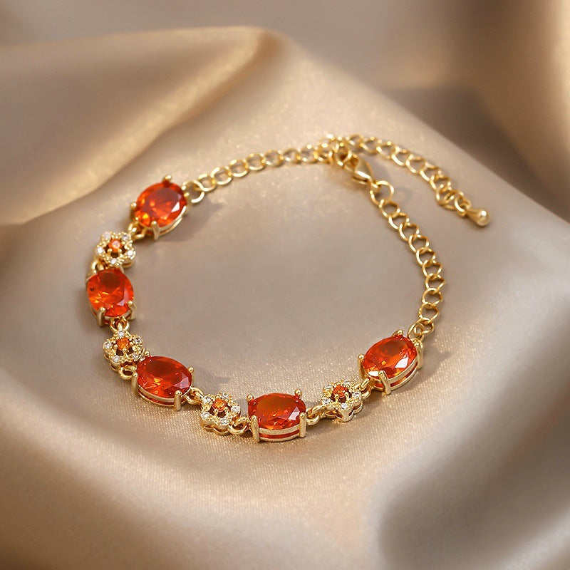 Zircon Exquisite Bracelet Net Red Temperament Design Jewelry