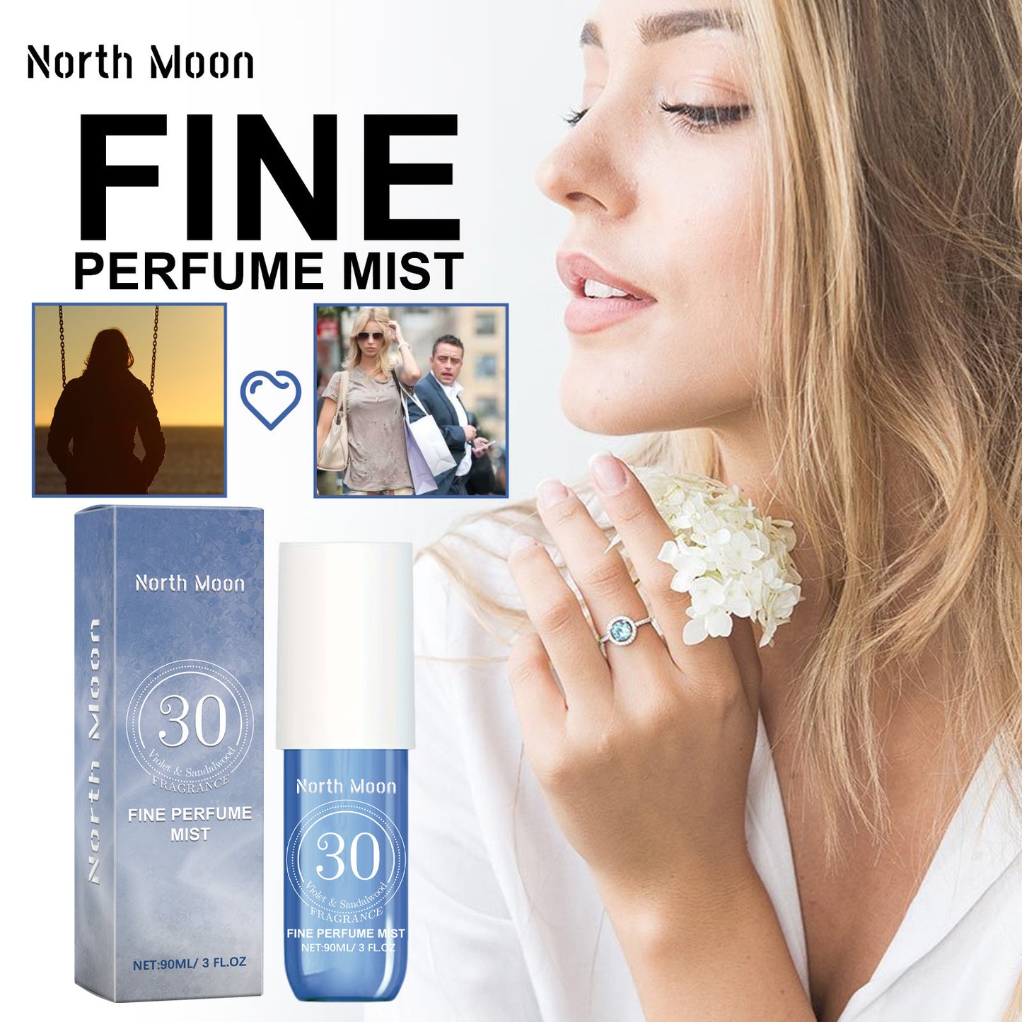 Violet Perfume Spray Behind Ear Wrist Lasting Fragrance