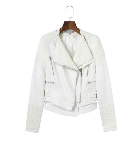 Spliced Faux Leather Suede Jacket Women Black Moto Coat Punk Camel Suede jaquetas couro Casaco chaquetas PU Slim Jacket