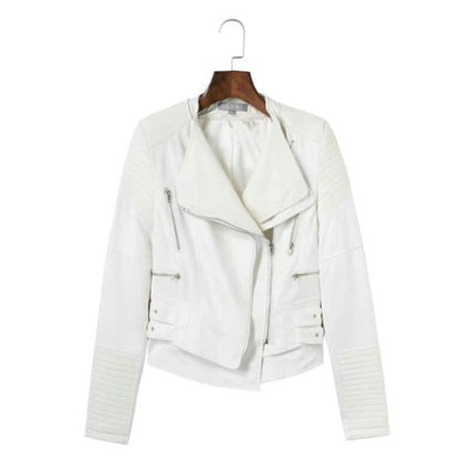 Spliced Faux Leather Suede Jacket Women Black Moto Coat Punk Camel Suede jaquetas couro Casaco chaquetas PU Slim Jacket