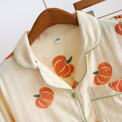 Women's Pajamas Pure Cotton Double-layer Gauze Homewear Suit