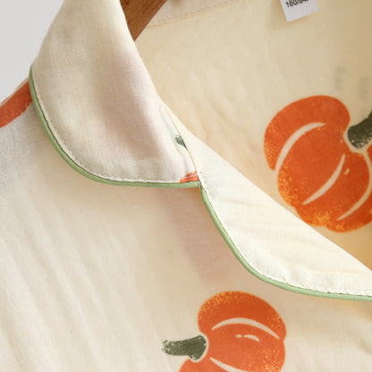 Women's Pajamas Pure Cotton Double-layer Gauze Homewear Suit