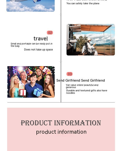 Portable Models 5 Makeup Brushes Suit Mini Multifunctional With Mirror