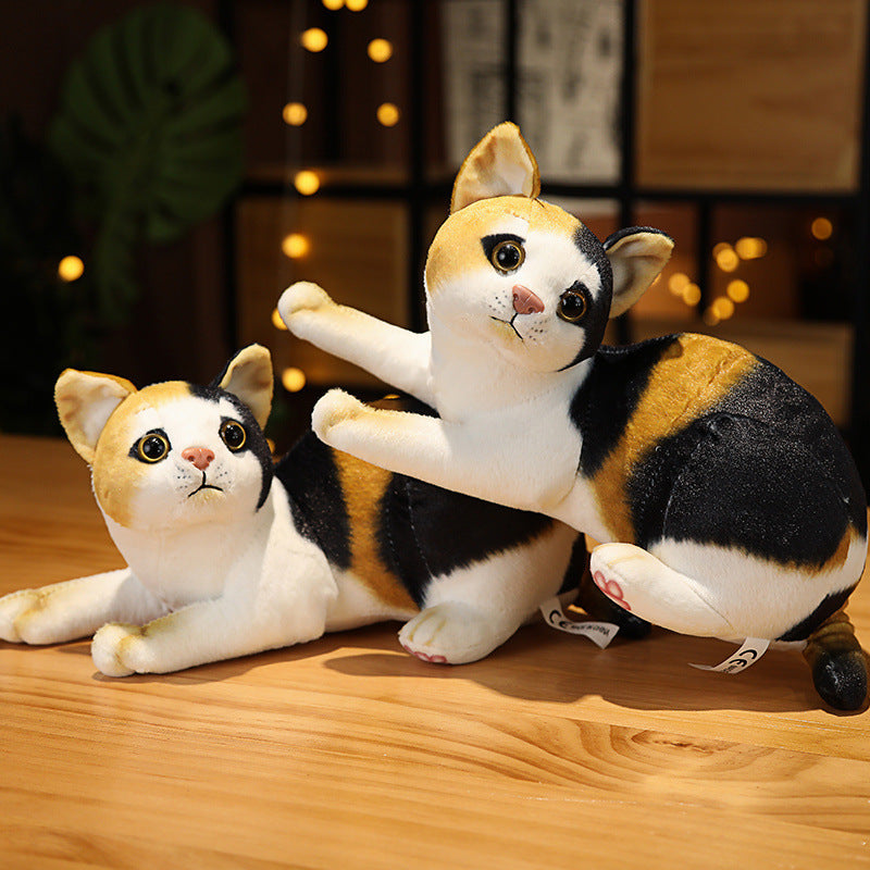 Cute Simulation Cat Doll Pillow Plush Toy