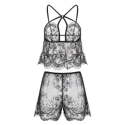 Lace Pajama backless home clothes