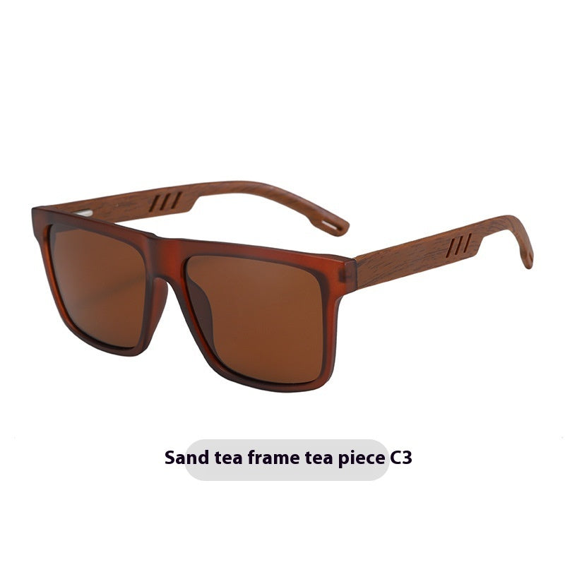 Summer New TR Polarized Wood Grain Sunglasses
