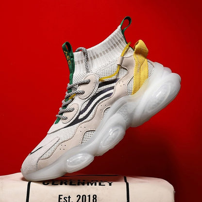 High elasticity comfortable popcorn sneakers