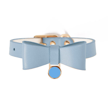 Luxury Leather Pet Cat Collar