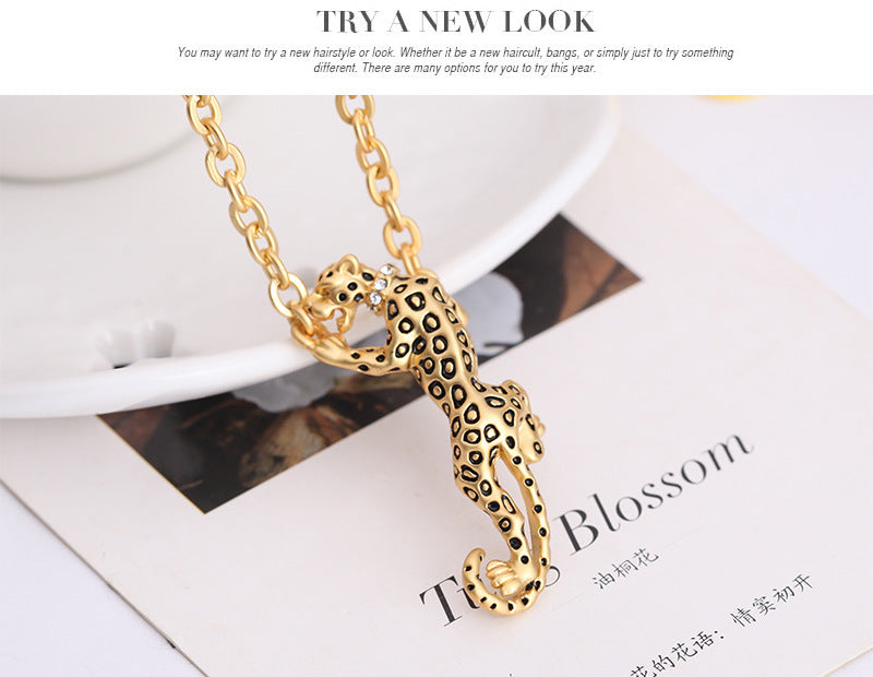 Golden Classic Diamond-studded Animal Costume Matching Set