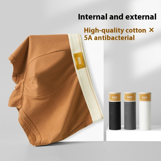 Men's Cotton Boxer Briefs 5A Antibacterial Crotch