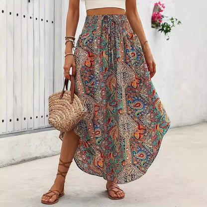 Personality Printed A- Line Skirt Casual