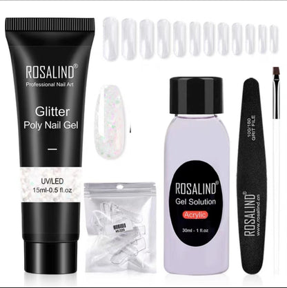 Extension Gel Polish Kit For Manicure Poly Nail Gel Set For