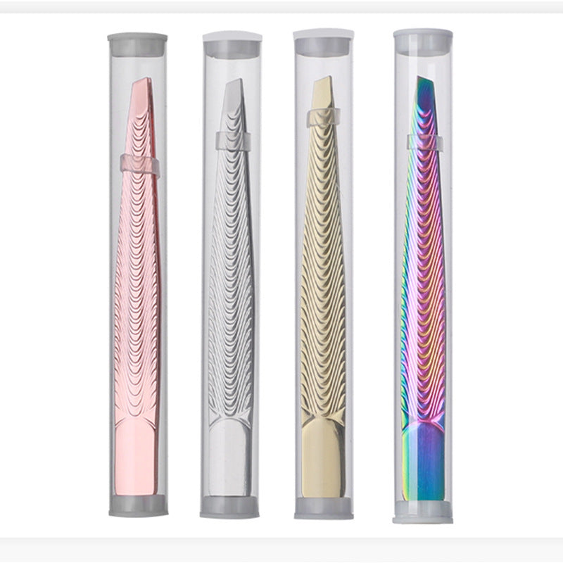 Hair Removal Tweezer Slanted Eyebrow Tweezer Tweezers For Men, Women And Kids, Stainless Steel Titanium