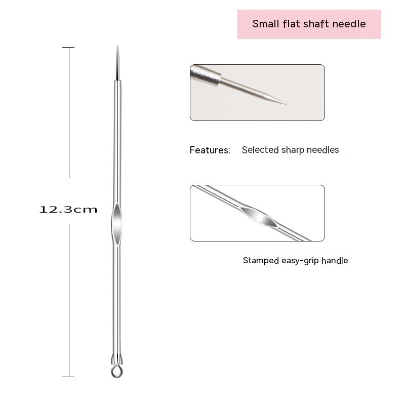 Iron Box Stainless Steel Acne Needle Suit Beauty Tools