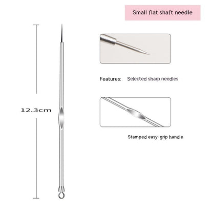 Iron Box Stainless Steel Acne Needle Suit Beauty Tools