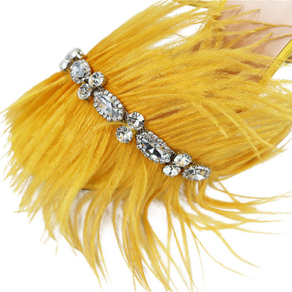 Catwalk Women's Shoes Rhinestone Feather Nightclub High Heels