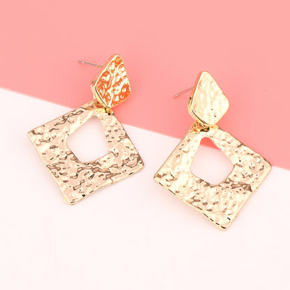 European And American Fashion Exaggerated Irregular Earrings Simple Geometric Female Vintage Earrings