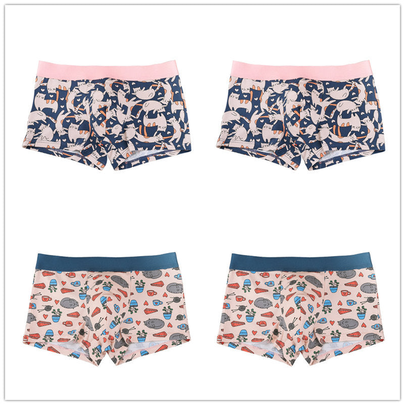 Men's boxer briefs breathable antibacterial four-corner men's pants